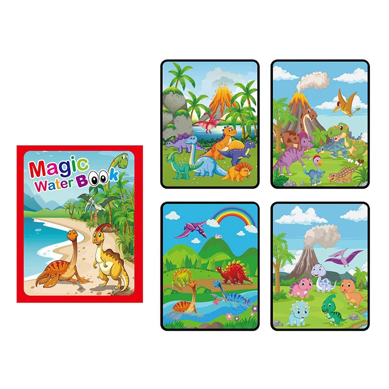 Libro Mágico de Agua Montessori – Juguete Educativo para Niños de 1 a 3 Años