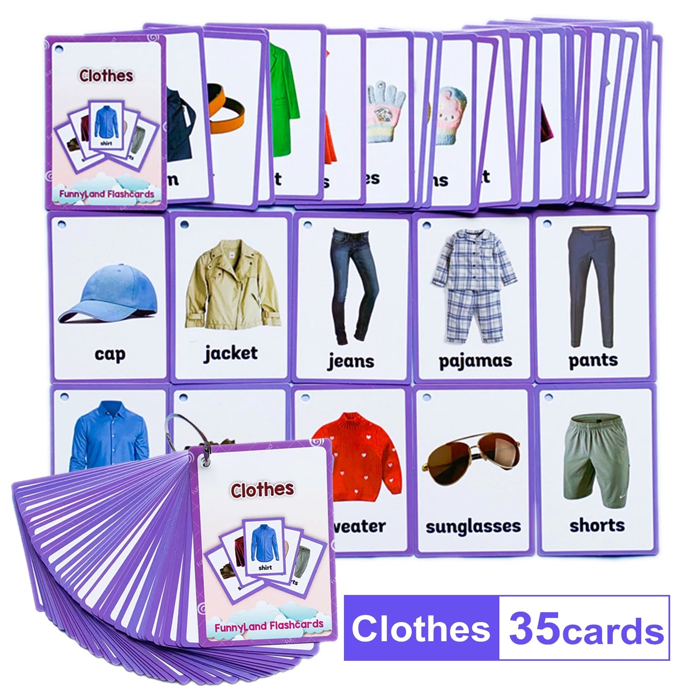 Tarjetas Montessori para Aprender Inglés – Juguetes Educativos para Niños