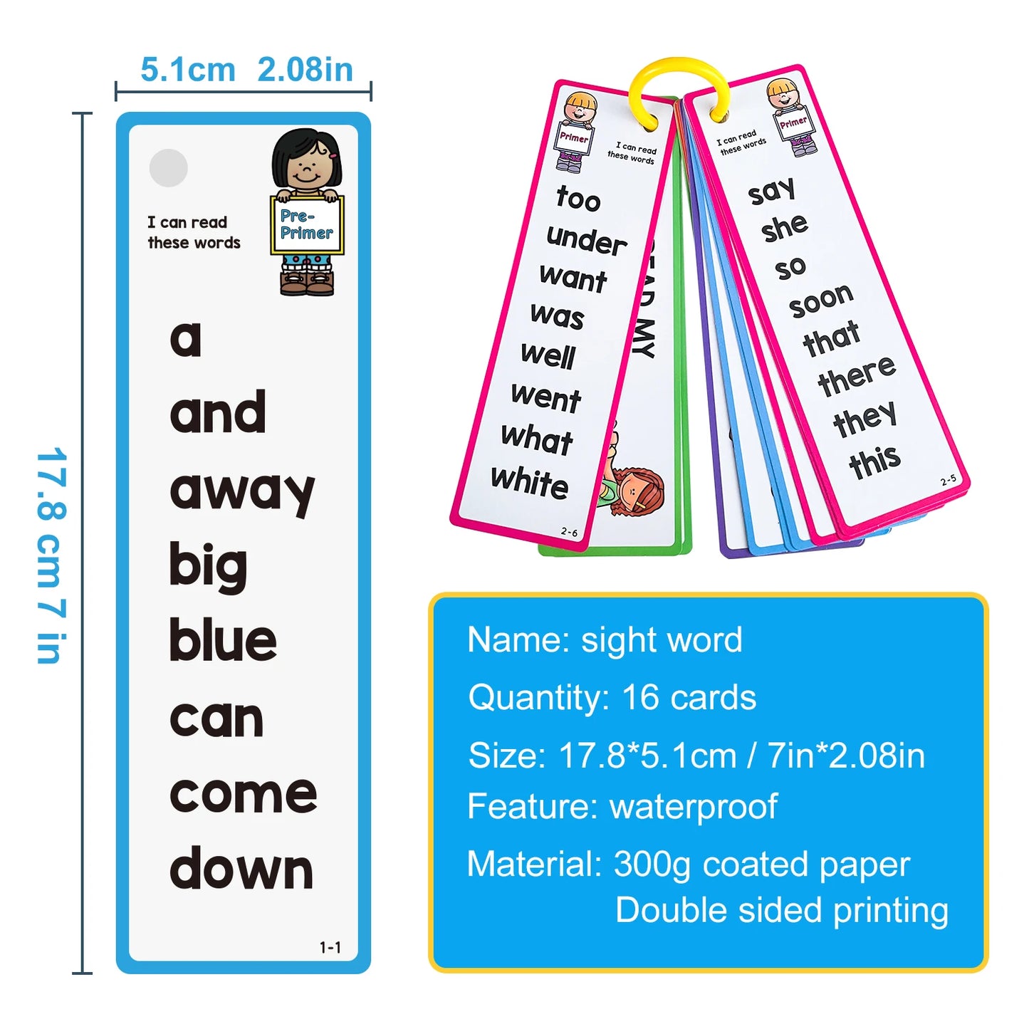Tarjetas Montessori para Aprender Inglés – Juguetes Educativos para Niños