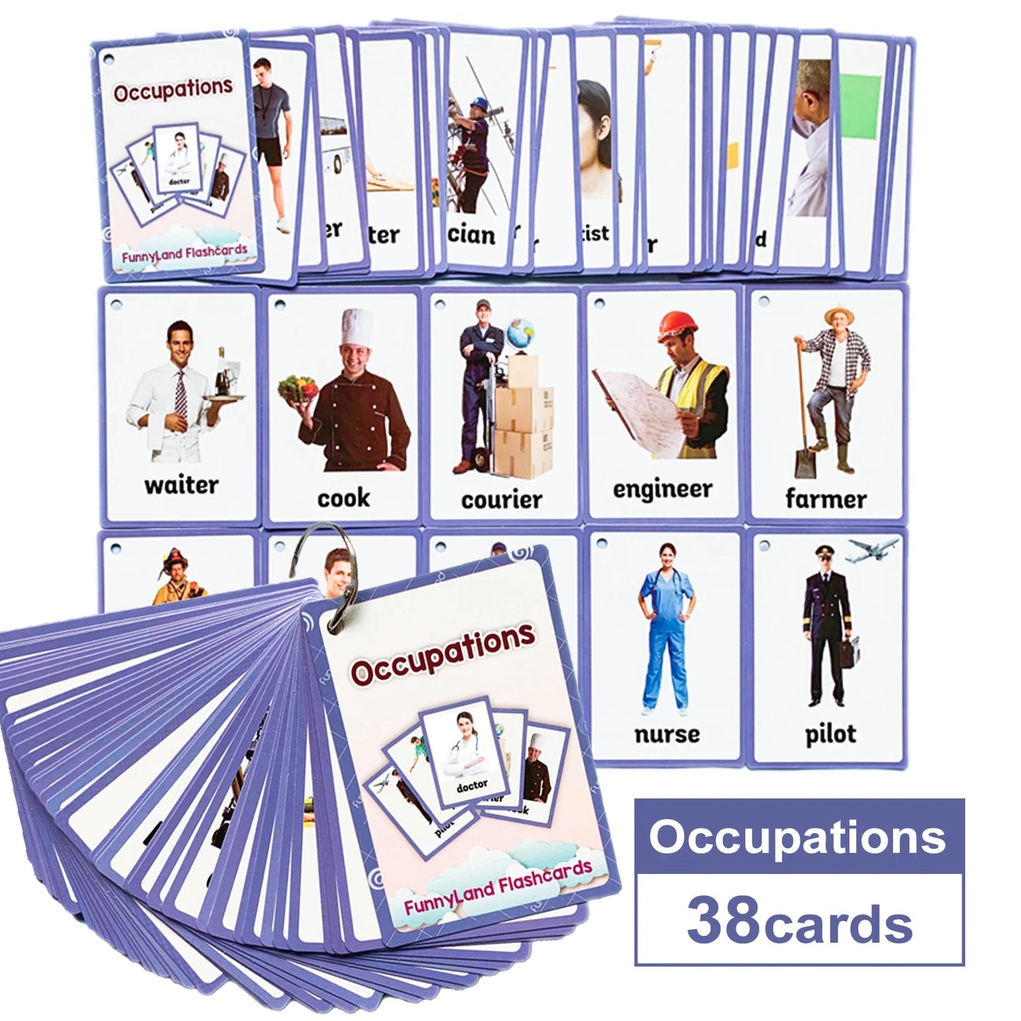 Tarjetas Montessori para Aprender Inglés – Juguetes Educativos para Niños