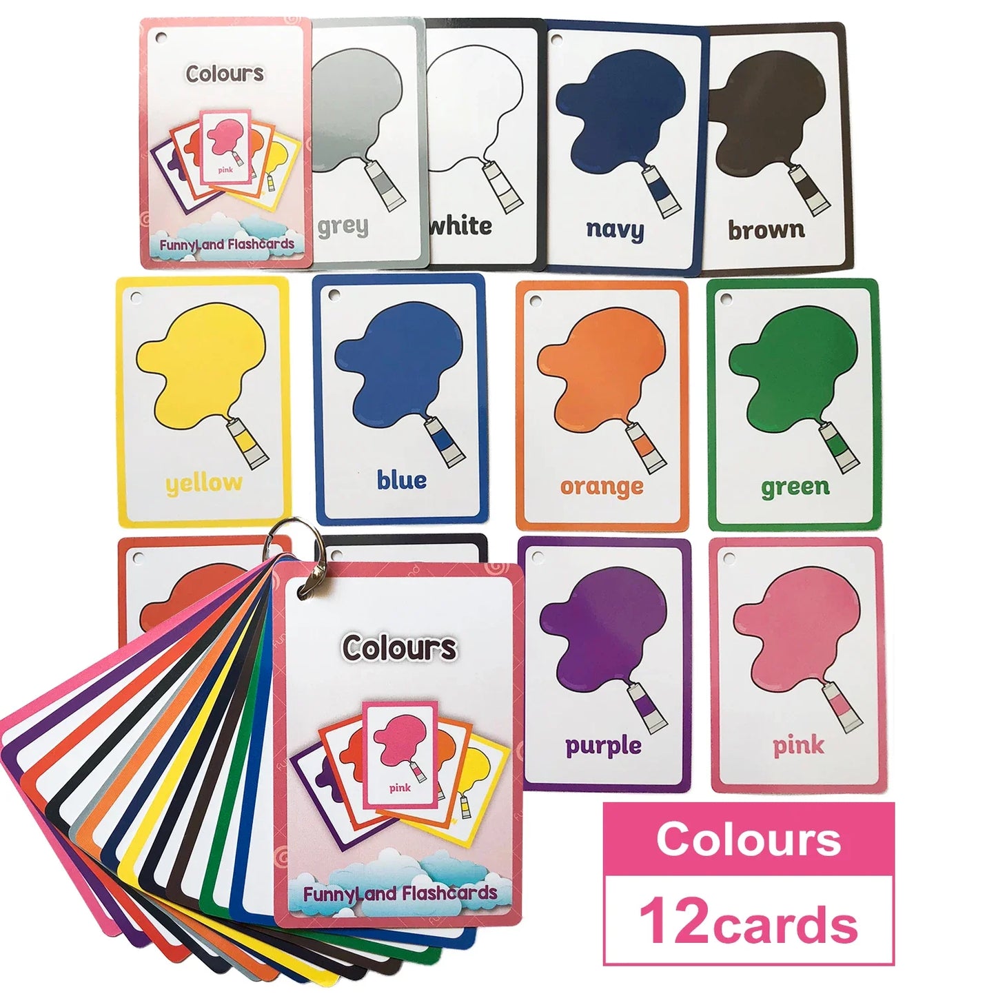 Tarjetas Montessori para Aprender Inglés – Juguetes Educativos para Niños