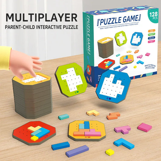 Juguete Tangram Infantil: Puzzle Geométrico Colorido para el Desarrollo Lógico y Matemático