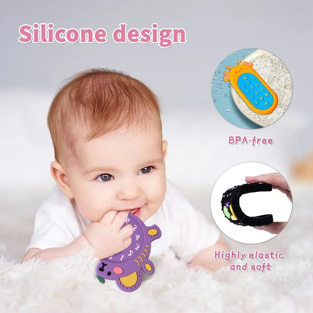 Mordedor de Silicona Bebé: Roedor Sensorial para Alivio de Encías