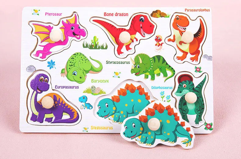 Juguetes Montessori de Madera para Bebés 1-3 Años, Juego de Puzzle para Niños, Desarrollo de Habilidades Motoras Finas
