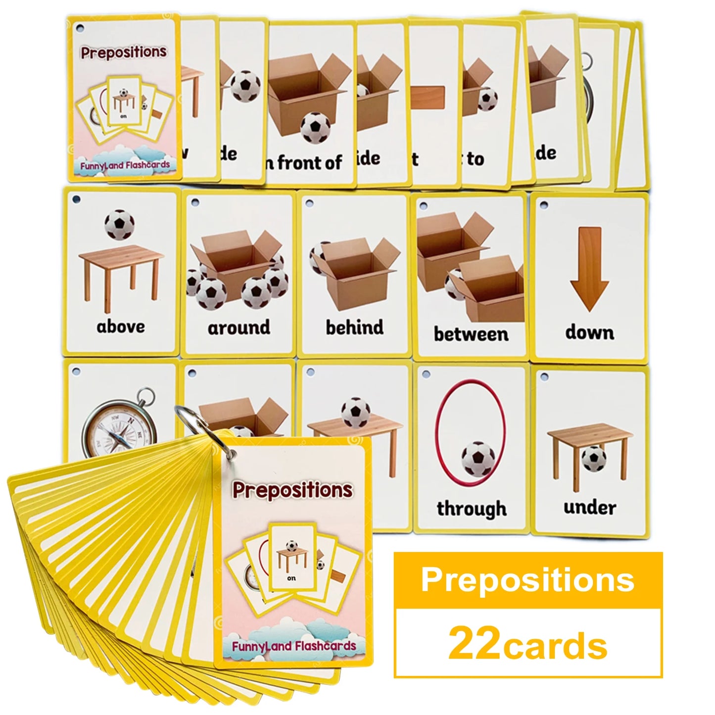 Tarjetas Montessori para Aprender Inglés – Juguetes Educativos para Niños