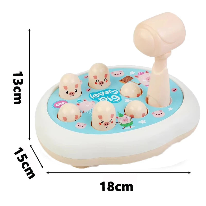Juego Montessori de Martillo de Animales, Regalo de Cumpleaños Educativo para Bebés, Juego de Golpear para Niños y Padres.