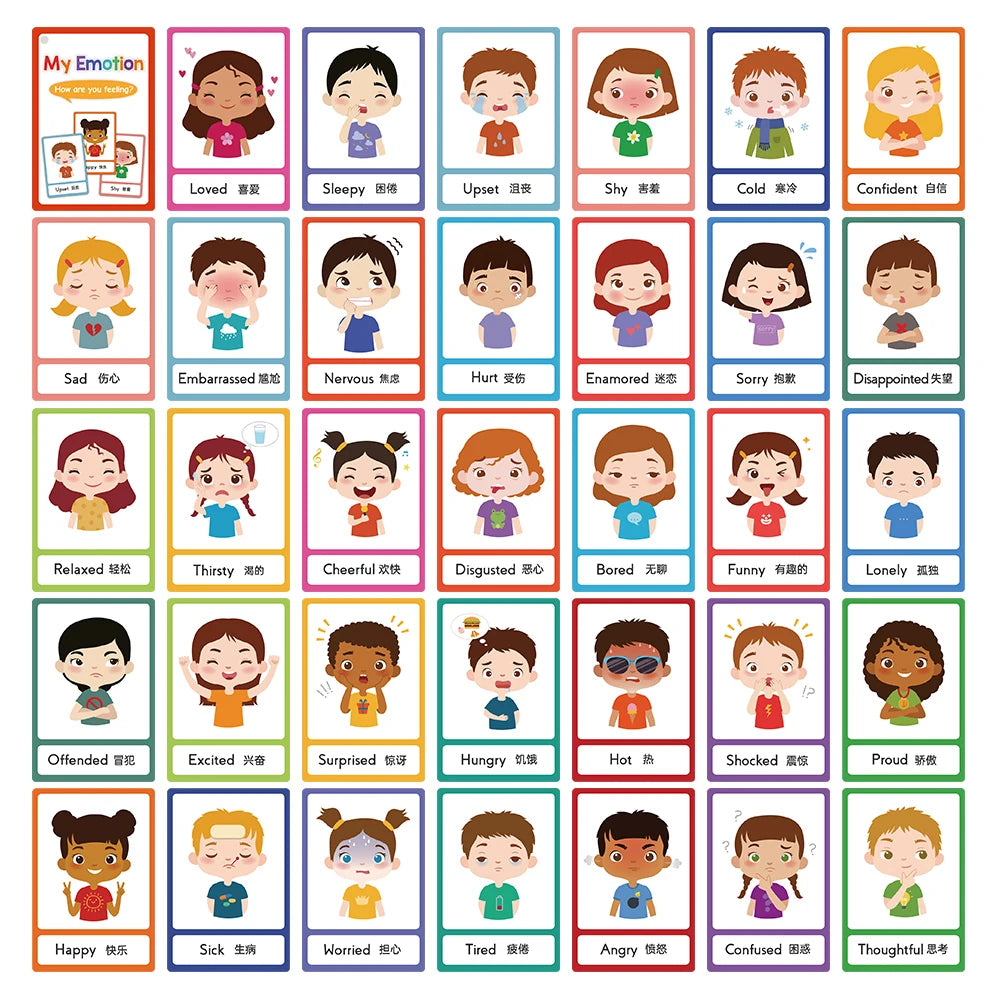 Tarjetas Montessori para Aprender Inglés – Juguetes Educativos para Niños