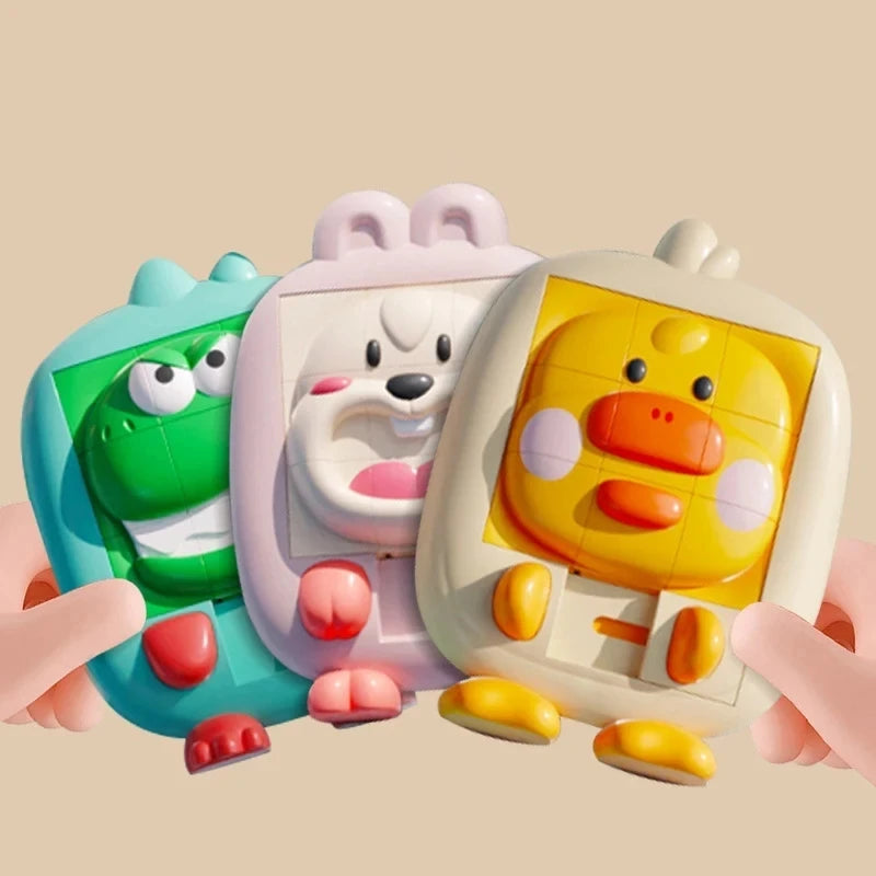 Rompecabezas 3D de Animales – Juego Educativo para Niños, 9 Rejillas de Pensamiento