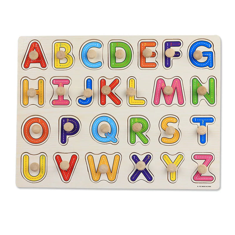 Juguetes Montessori de Madera para Bebés 1-3 Años, Juego de Puzzle para Niños, Desarrollo de Habilidades Motoras Finas