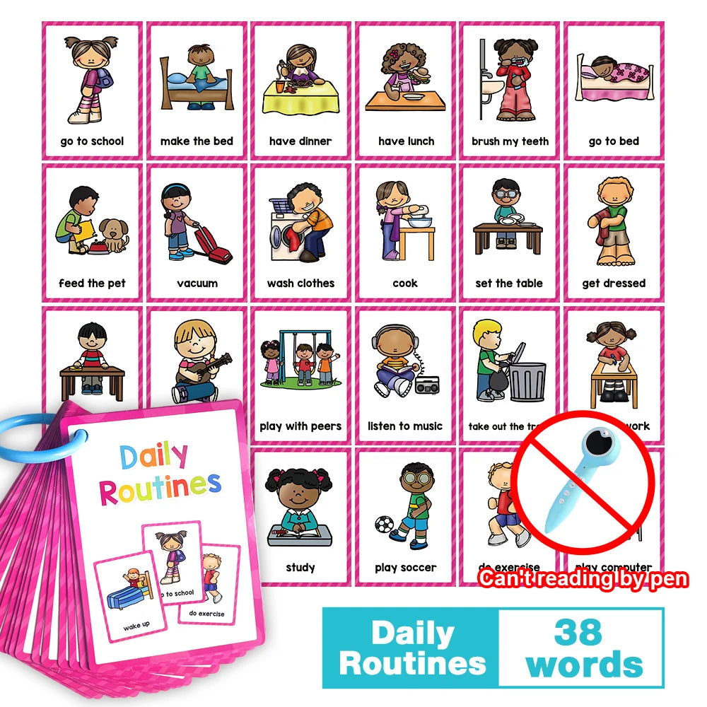 Tarjetas Montessori para Aprender Inglés – Juguetes Educativos para Niños