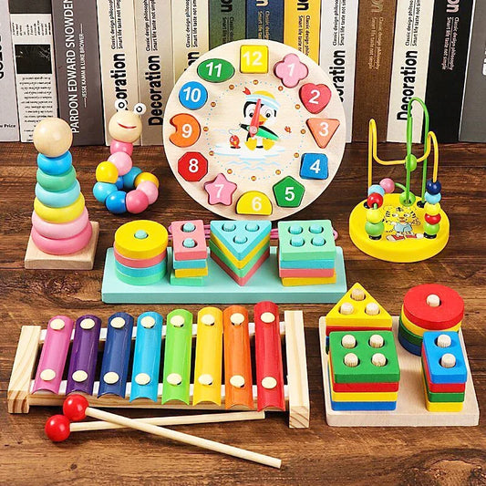 Juguetes de Madera Montessori para Bebés – Juguetes Educativos para el Desarrollo