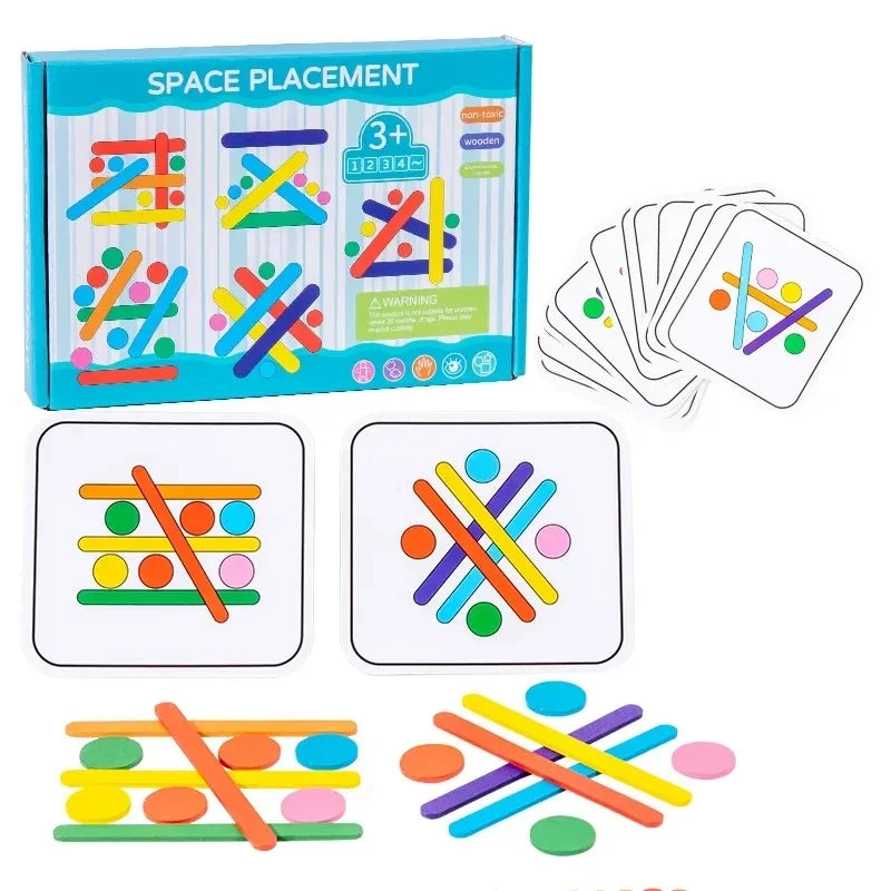 Juguete Montessori: Puzzle Arcoíris para Niños