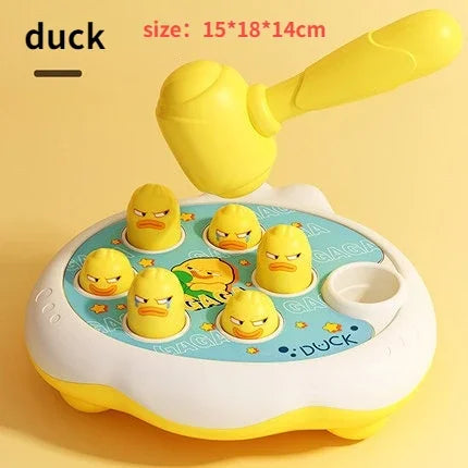 Juego Montessori de Martillo de Animales, Regalo de Cumpleaños Educativo para Bebés, Juego de Golpear para Niños y Padres.