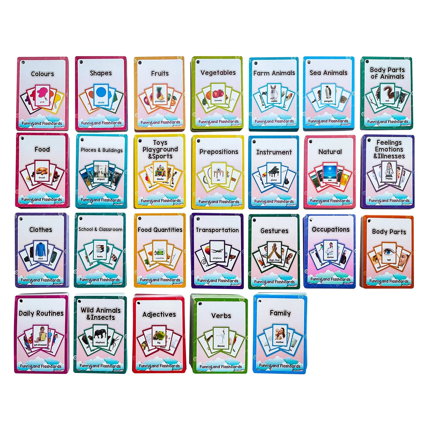 Tarjetas Montessori para Aprender Inglés – Juguetes Educativos para Niños