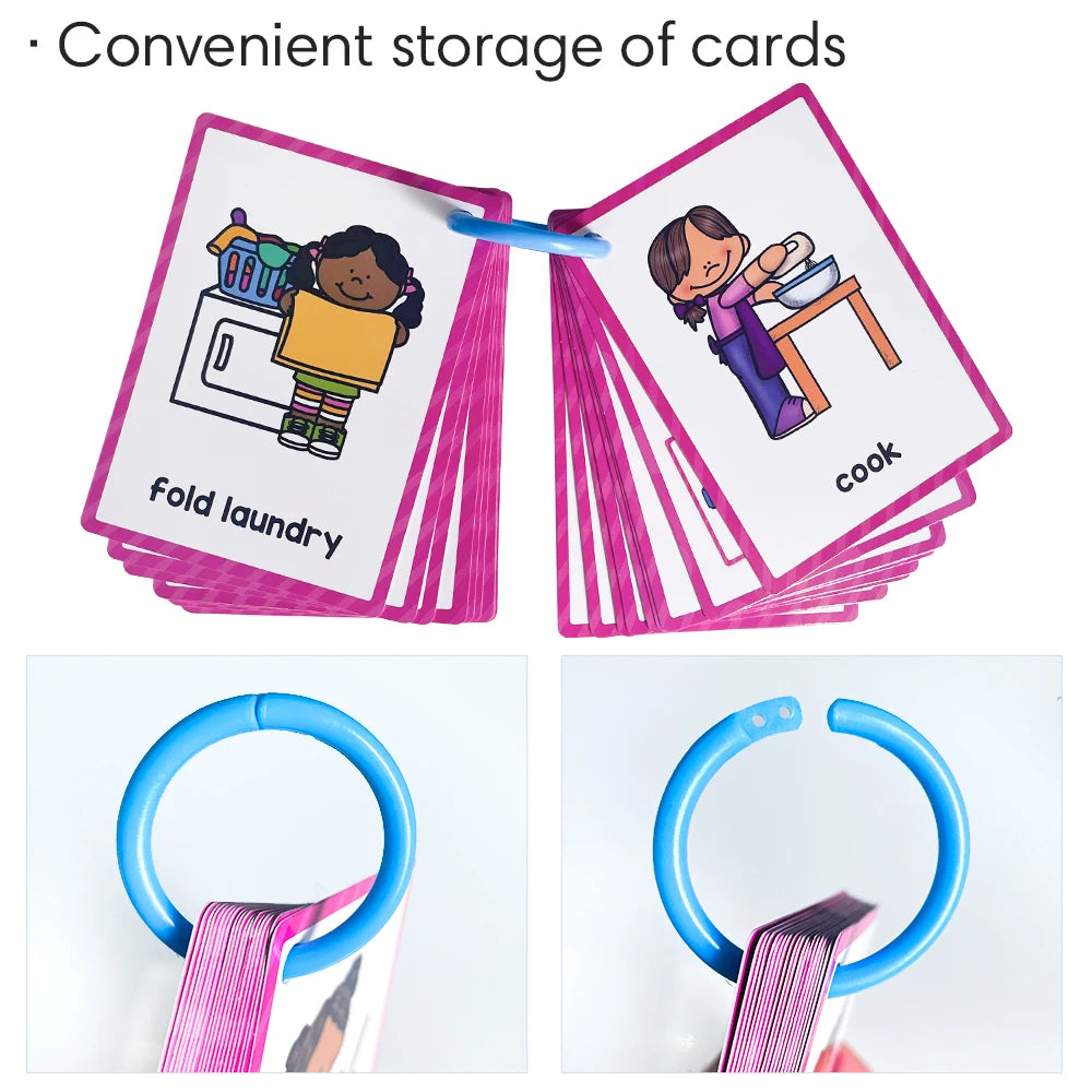 Tarjetas Montessori para Aprender Inglés – Juguetes Educativos para Niños