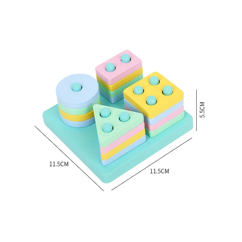 Juguetes de Madera Montessori para Bebés – Juguetes Educativos para el Desarrollo