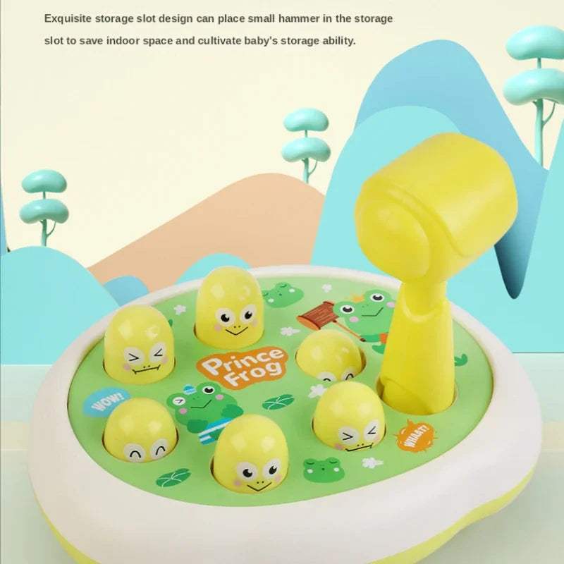 Juego Montessori de Martillo de Animales, Regalo de Cumpleaños Educativo para Bebés, Juego de Golpear para Niños y Padres.
