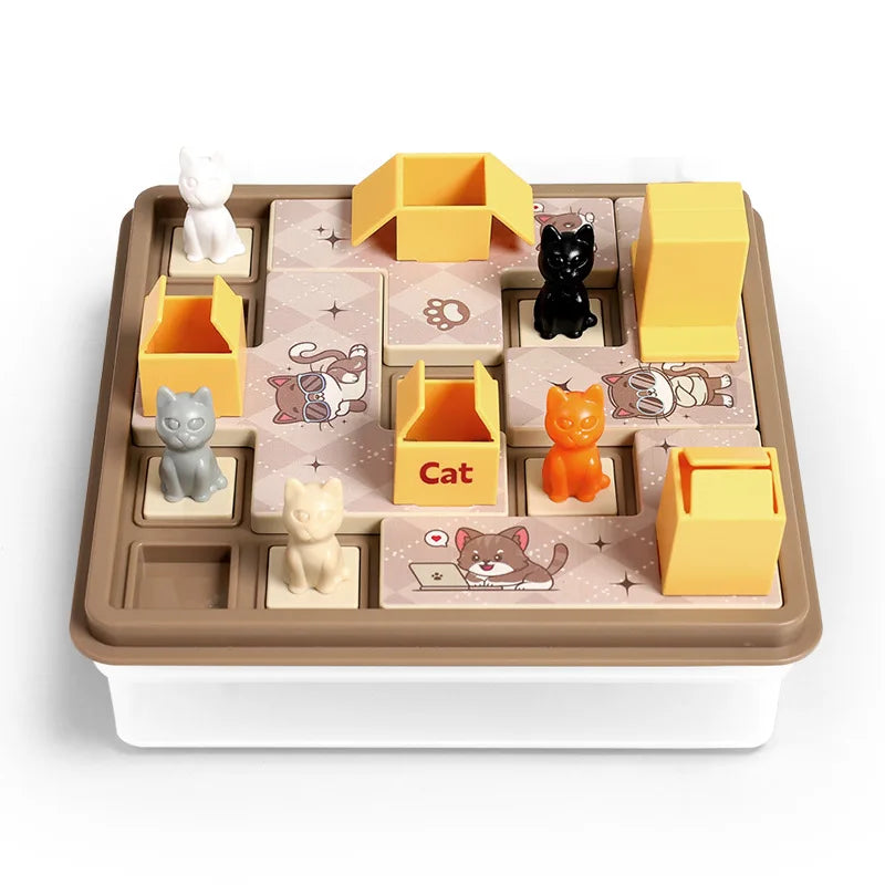 Juego Montessori Gato Escondido 🐱✨ - Rompecabezas Lógico para Niños