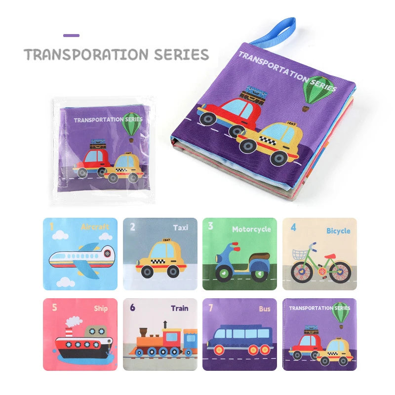 Libros Blandos Montessori para Bebés – 3D Táctil y de Alto Contraste, Juguetes Educativos Sensoriales