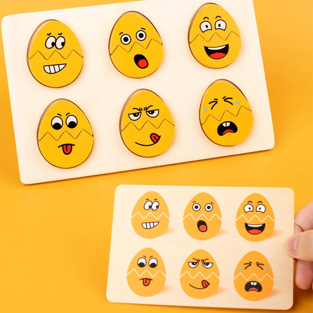 Puzzles de Emociones Infantil:Juego Educativo Montessori para Reconocer Expresiones