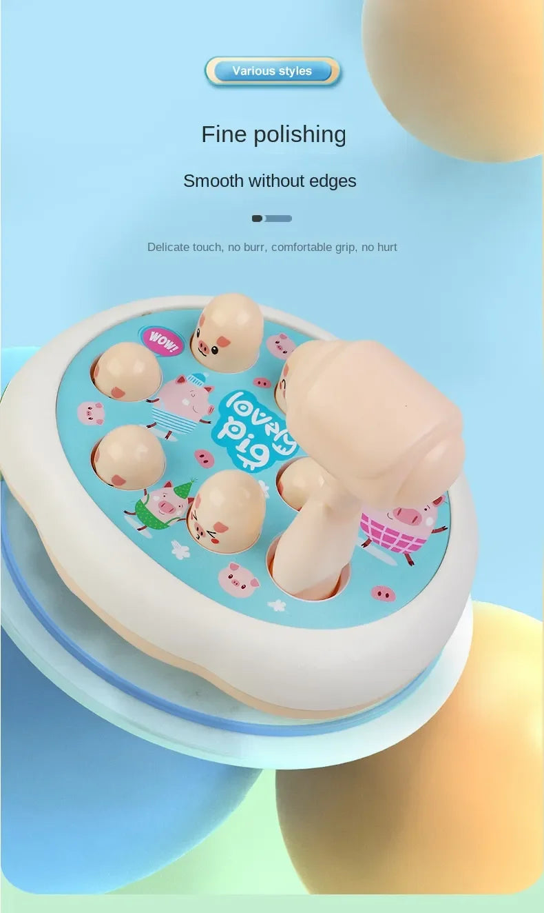 Juego Montessori de Martillo de Animales, Regalo de Cumpleaños Educativo para Bebés, Juego de Golpear para Niños y Padres.