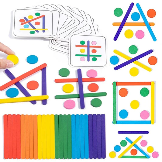 Juguete Montessori: Puzzle Arcoíris para Niños