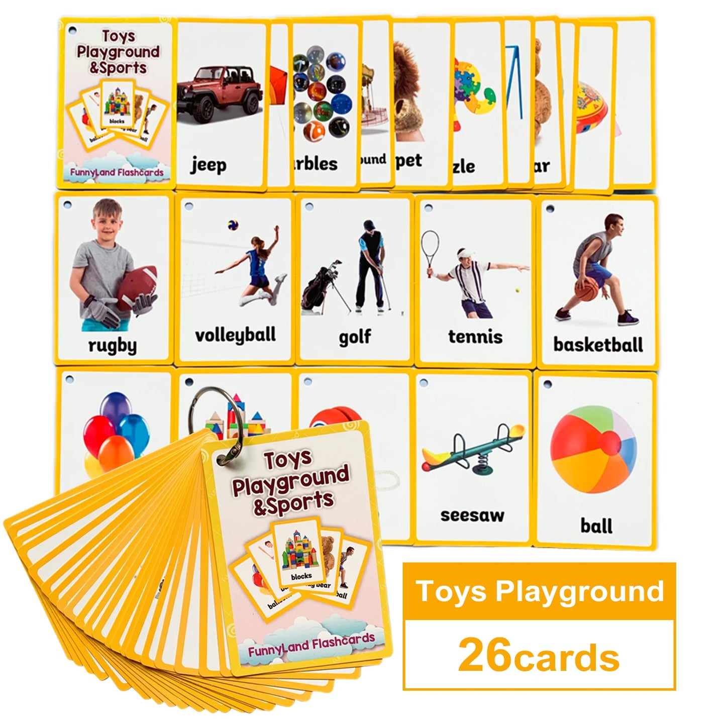 Tarjetas Montessori para Aprender Inglés – Juguetes Educativos para Niños