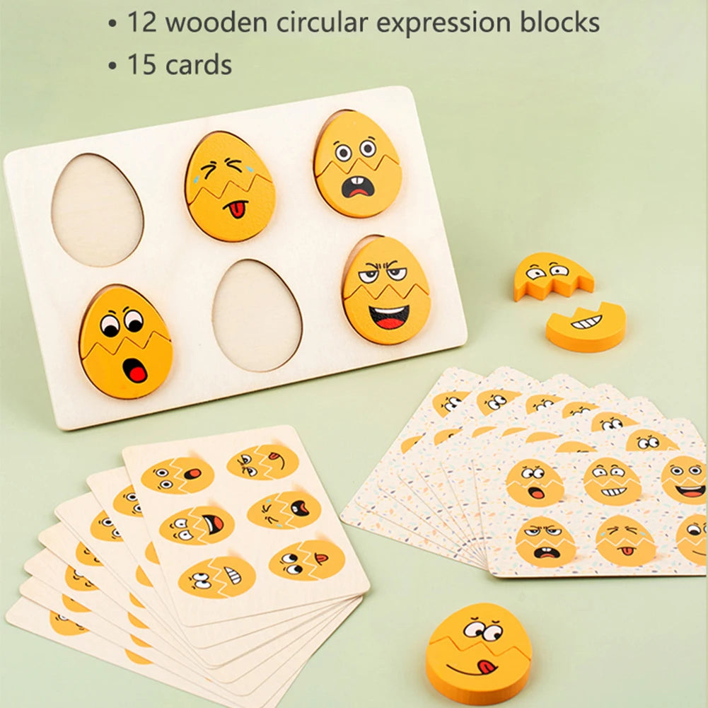 Puzzles de Emociones Infantil:Juego Educativo Montessori para Reconocer Expresiones