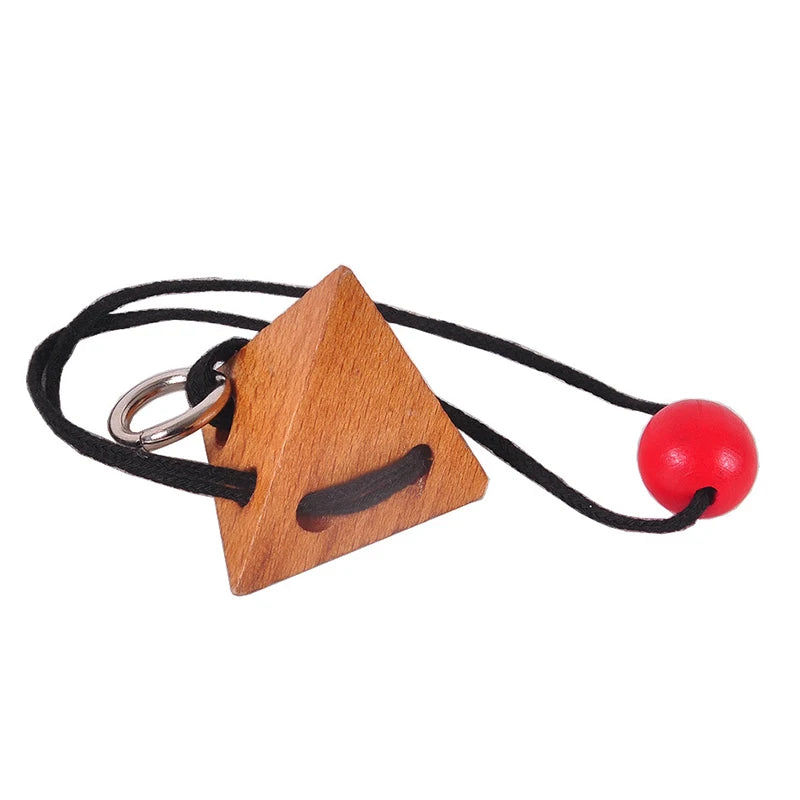 Juguete Inteligente: Rompecabezas Kong Ming de Madera para Adultos y Niños