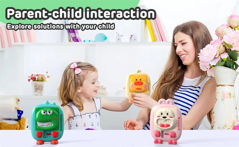 Rompecabezas 3D de Animales – Juego Educativo para Niños, 9 Rejillas de Pensamiento