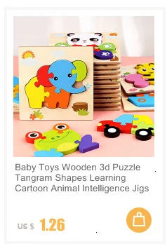 Rompecabezas 3D Montessori de 30 piezas – Juguete educativo de madera para niños