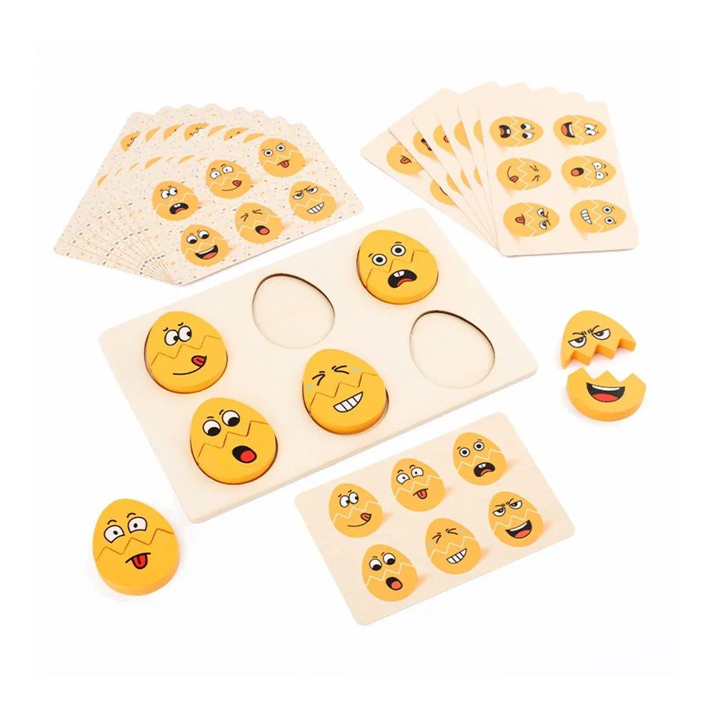 Puzzles de Emociones Infantil:Juego Educativo Montessori para Reconocer Expresiones