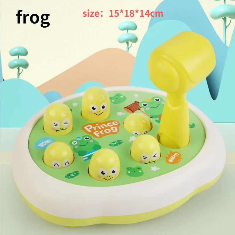 Juego Montessori de Martillo de Animales, Regalo de Cumpleaños Educativo para Bebés, Juego de Golpear para Niños y Padres.
