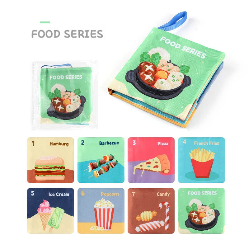 Libros Blandos Montessori para Bebés – 3D Táctil y de Alto Contraste, Juguetes Educativos Sensoriales
