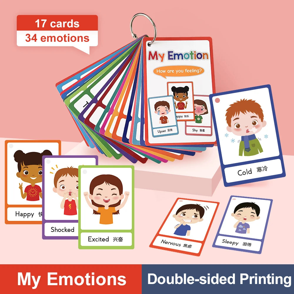 Tarjetas Montessori para Aprender Inglés – Juguetes Educativos para Niños