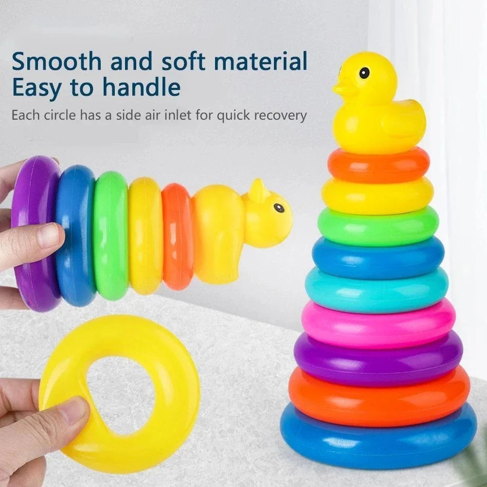 Juguete Montessori Torre de Bolas para Bebés, Juegos Educativos de Desarrollo, Apilamiento para Niños de 1 a 3 Años.