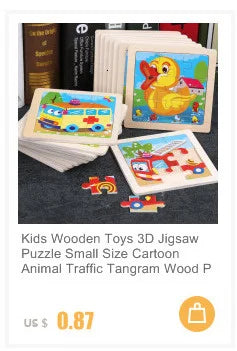 Rompecabezas 3D Montessori de 30 piezas – Juguete educativo de madera para niños